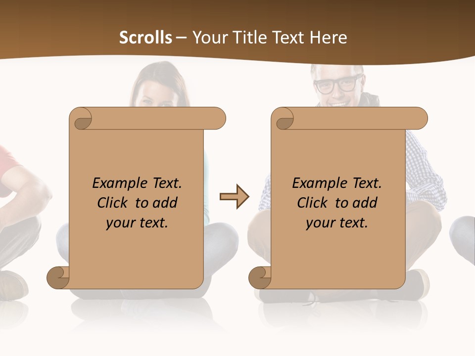 Person Mobile Casual PowerPoint Template