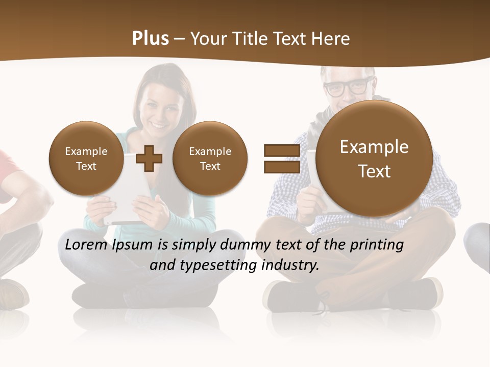 Person Mobile Casual PowerPoint Template