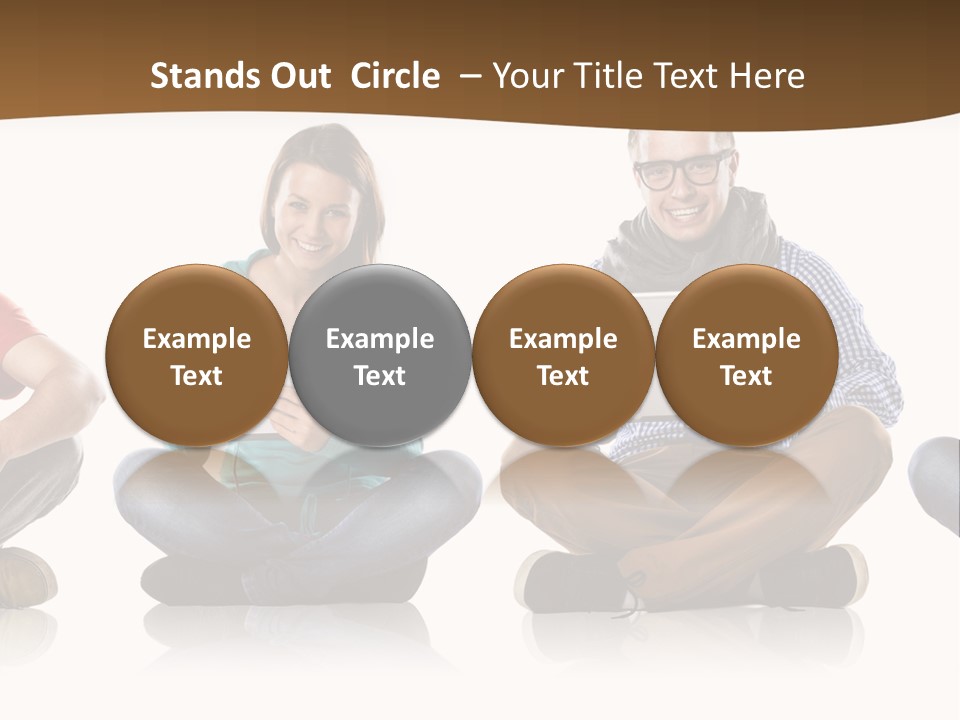 Person Mobile Casual PowerPoint Template