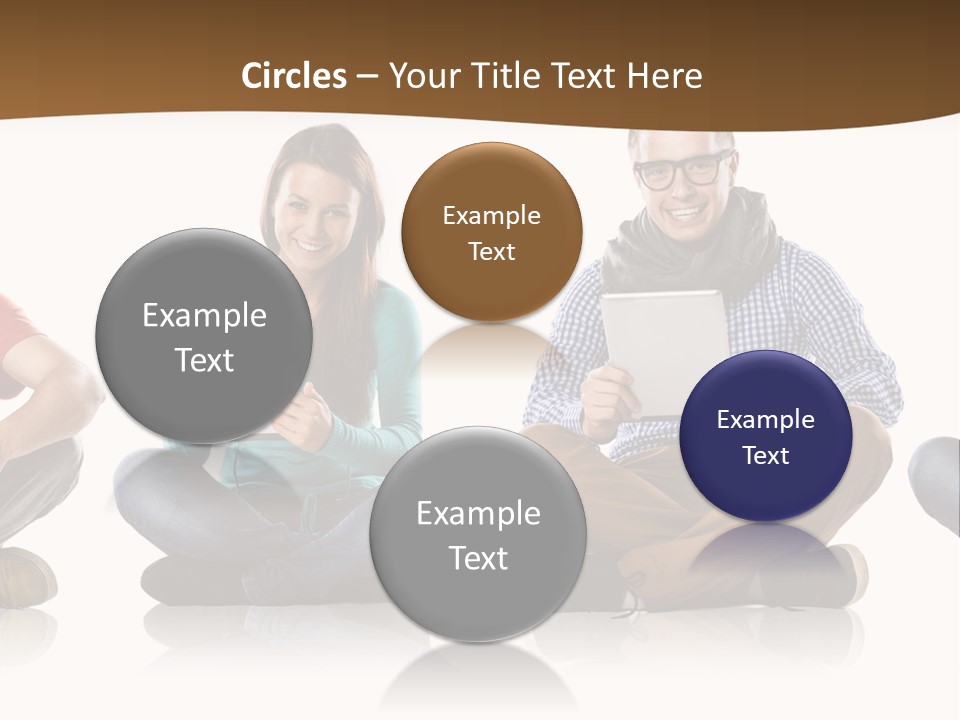Person Mobile Casual PowerPoint Template