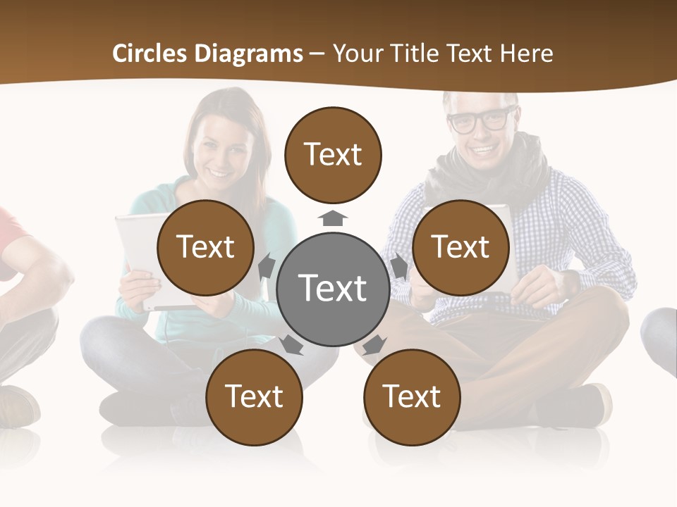 Person Mobile Casual PowerPoint Template