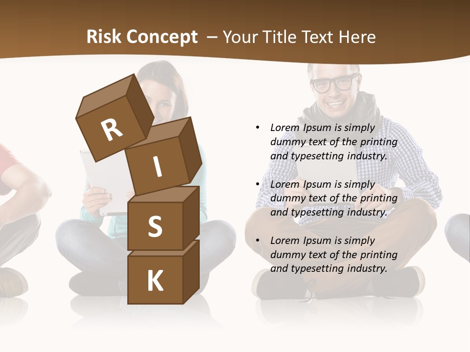 Person Mobile Casual PowerPoint Template