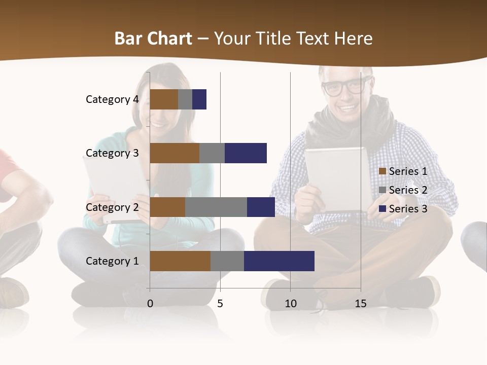 Person Mobile Casual PowerPoint Template