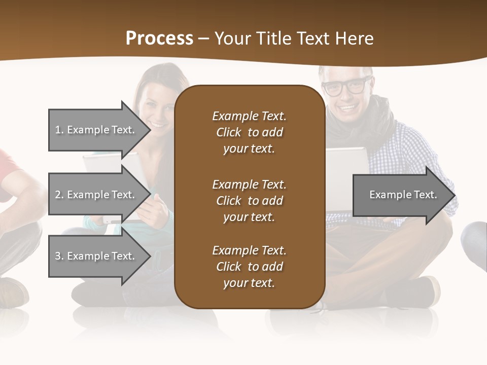 Person Mobile Casual PowerPoint Template
