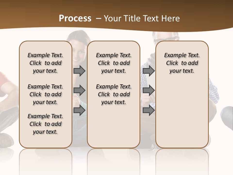 Person Mobile Casual PowerPoint Template