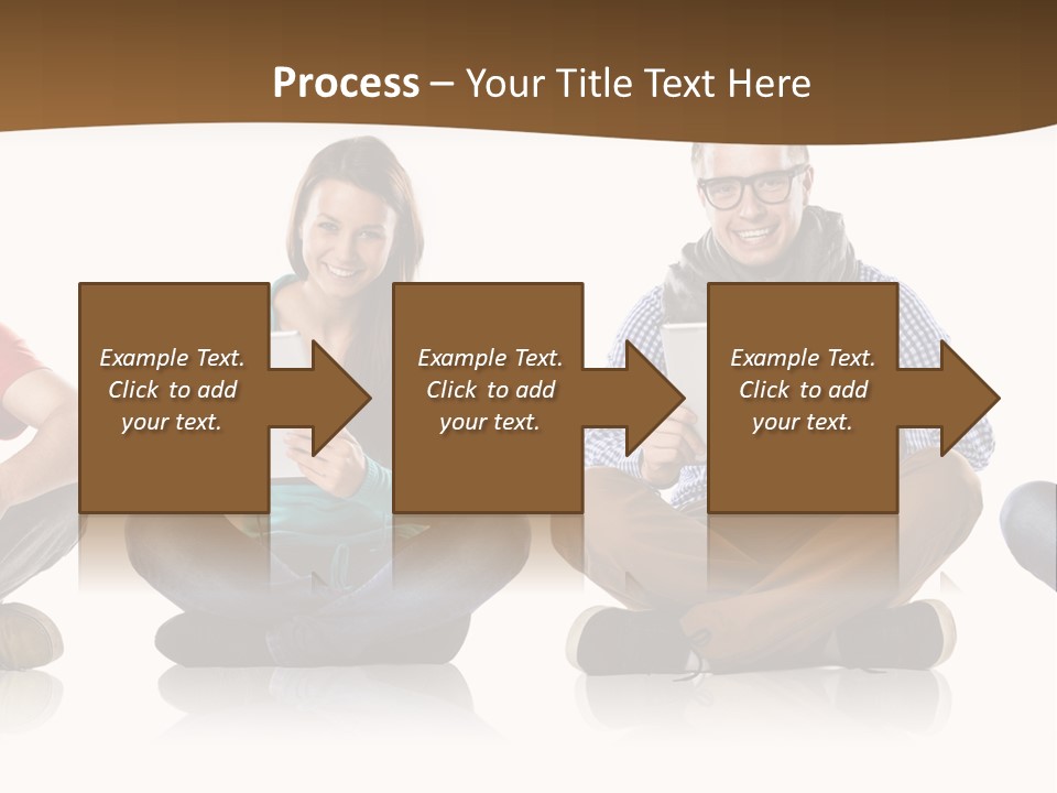 Person Mobile Casual PowerPoint Template