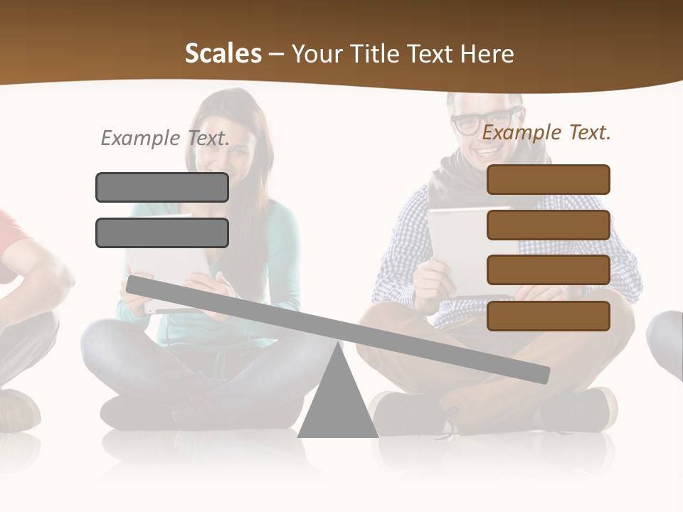 Person Mobile Casual PowerPoint Template