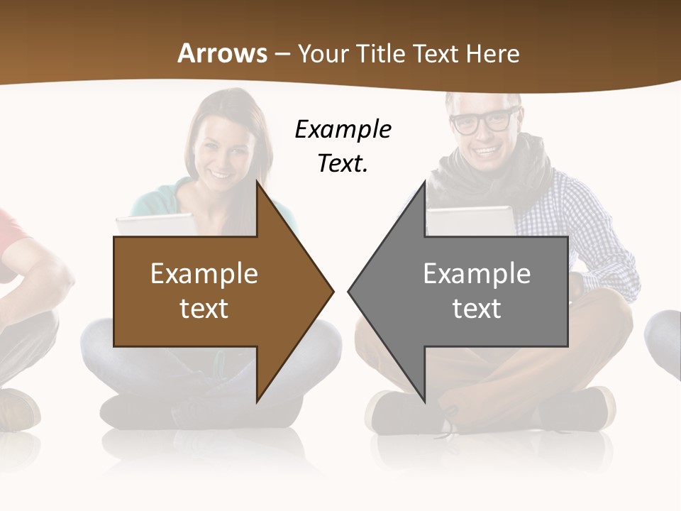 Person Mobile Casual PowerPoint Template