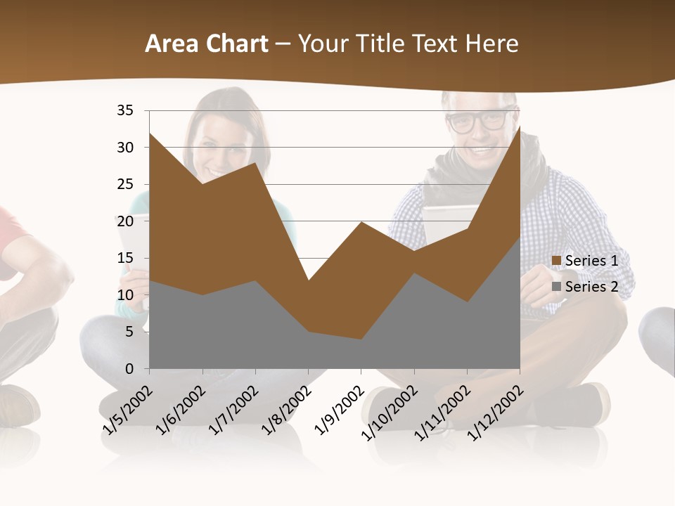 Person Mobile Casual PowerPoint Template