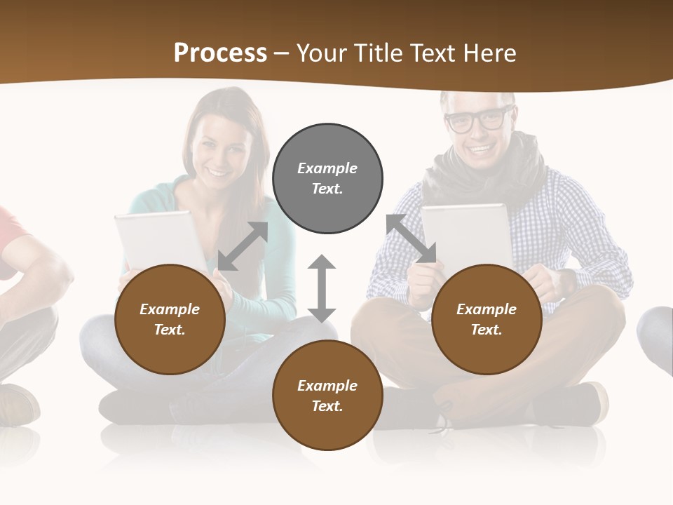 Person Mobile Casual PowerPoint Template