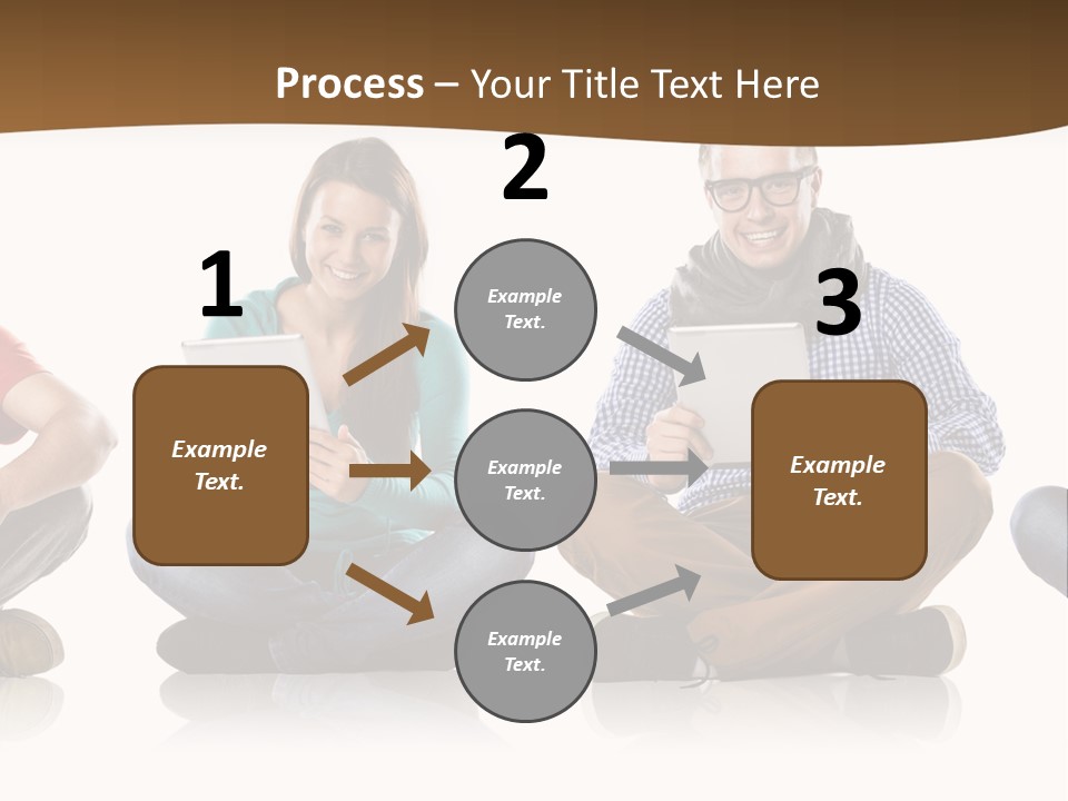 Person Mobile Casual PowerPoint Template