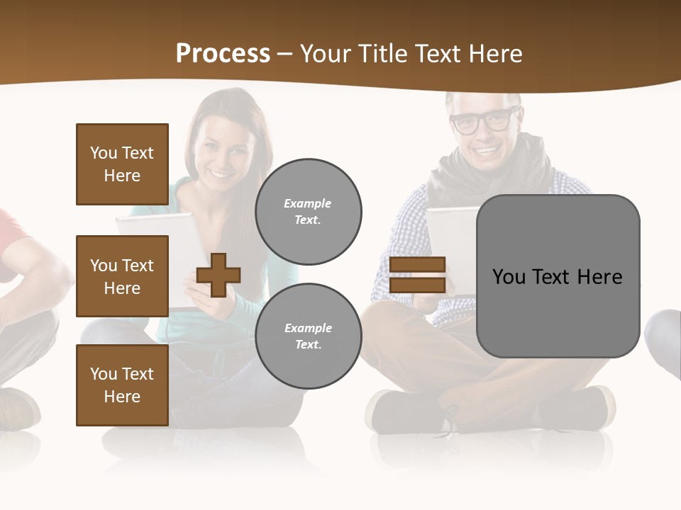 Person Mobile Casual PowerPoint Template