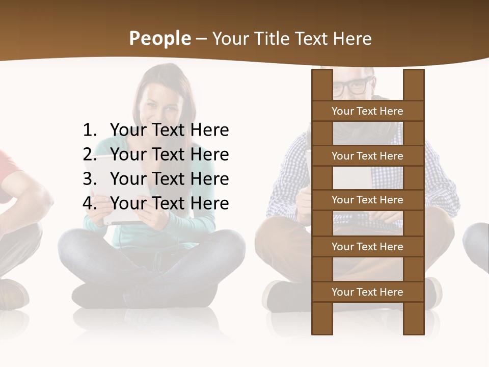 Person Mobile Casual PowerPoint Template