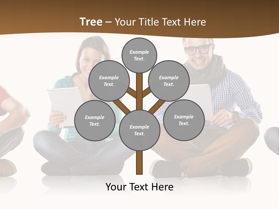 Person Mobile Casual PowerPoint Template