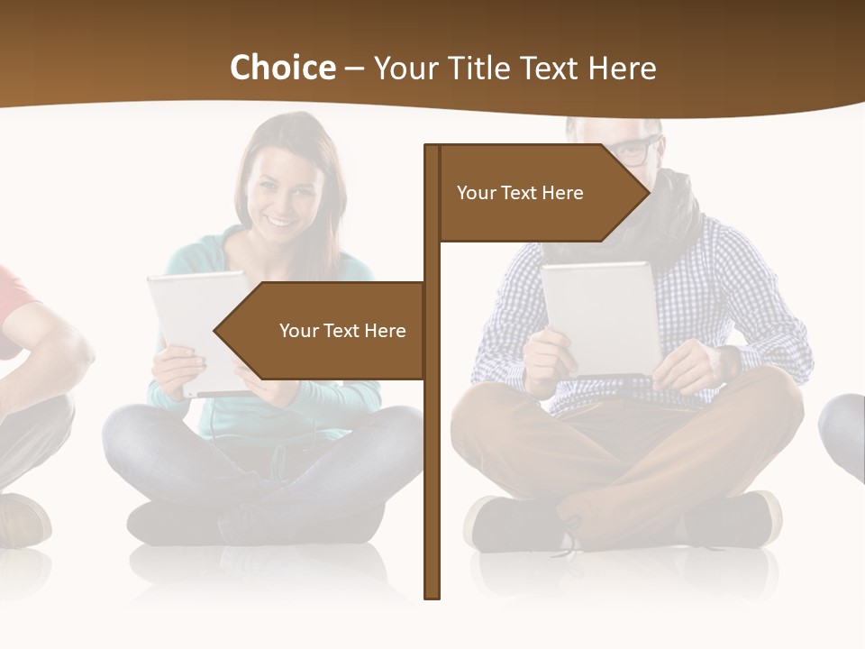 Person Mobile Casual PowerPoint Template