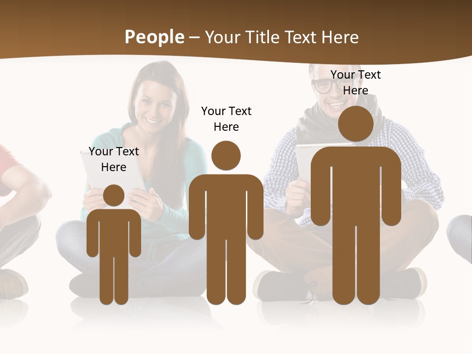 Person Mobile Casual PowerPoint Template