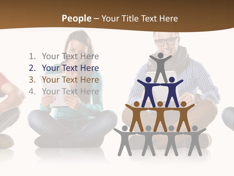 Person Mobile Casual PowerPoint Template