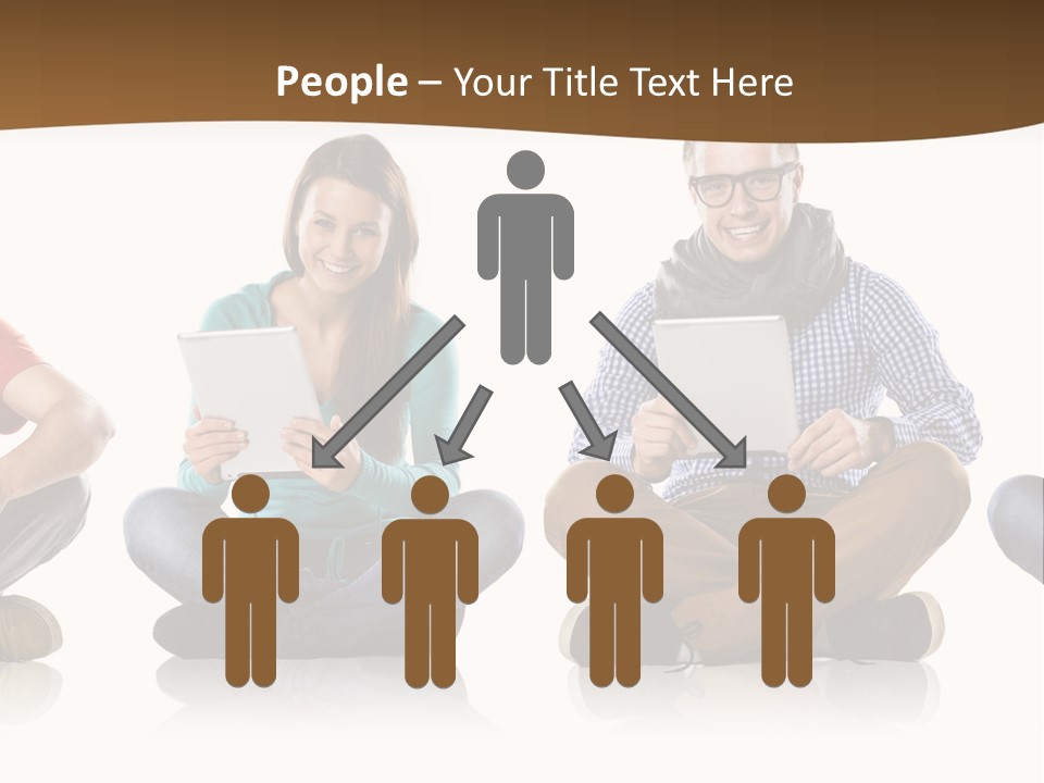 Person Mobile Casual PowerPoint Template