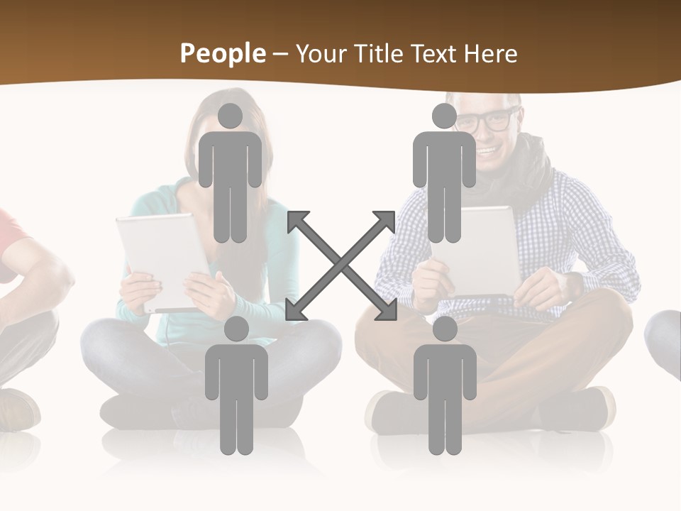 Person Mobile Casual PowerPoint Template
