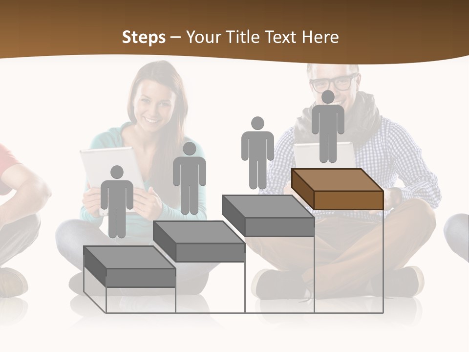 Person Mobile Casual PowerPoint Template