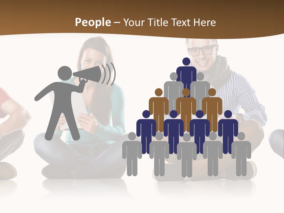 Person Mobile Casual PowerPoint Template