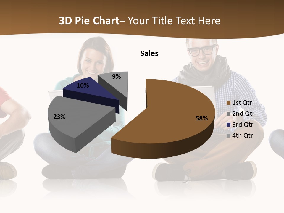 Person Mobile Casual PowerPoint Template