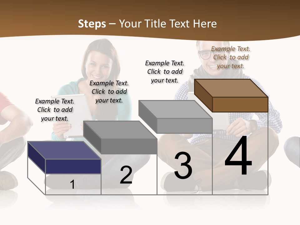 Person Mobile Casual PowerPoint Template