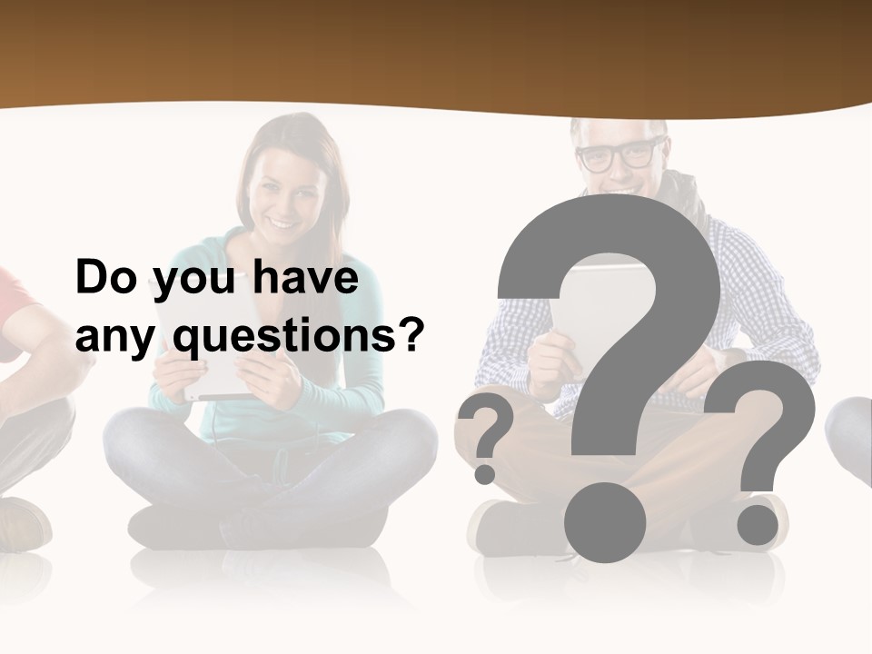 Person Mobile Casual PowerPoint Template