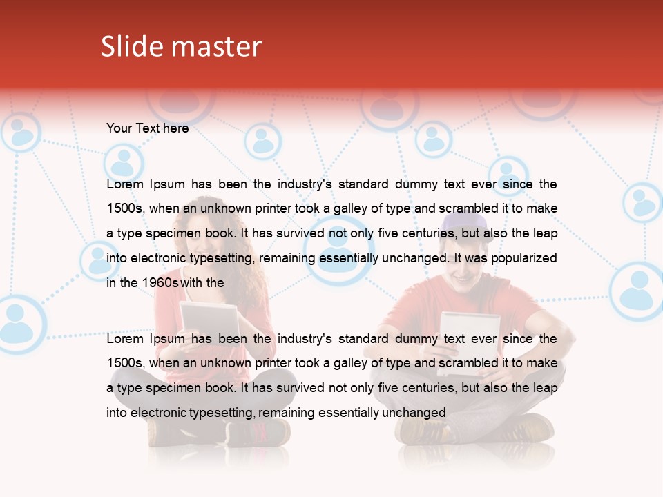 Global Man People PowerPoint Template