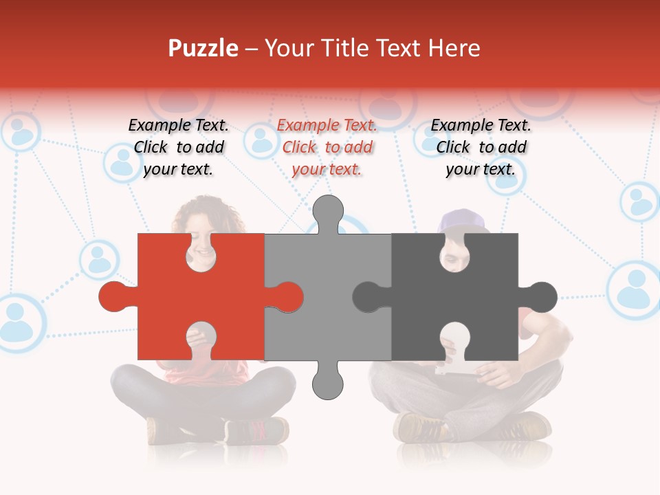 Global Man People PowerPoint Template