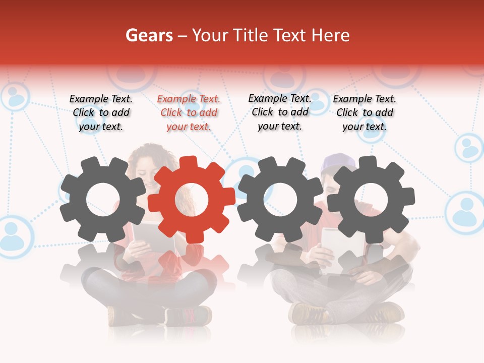 Global Man People PowerPoint Template