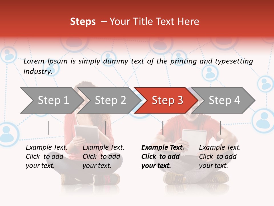 Global Man People PowerPoint Template