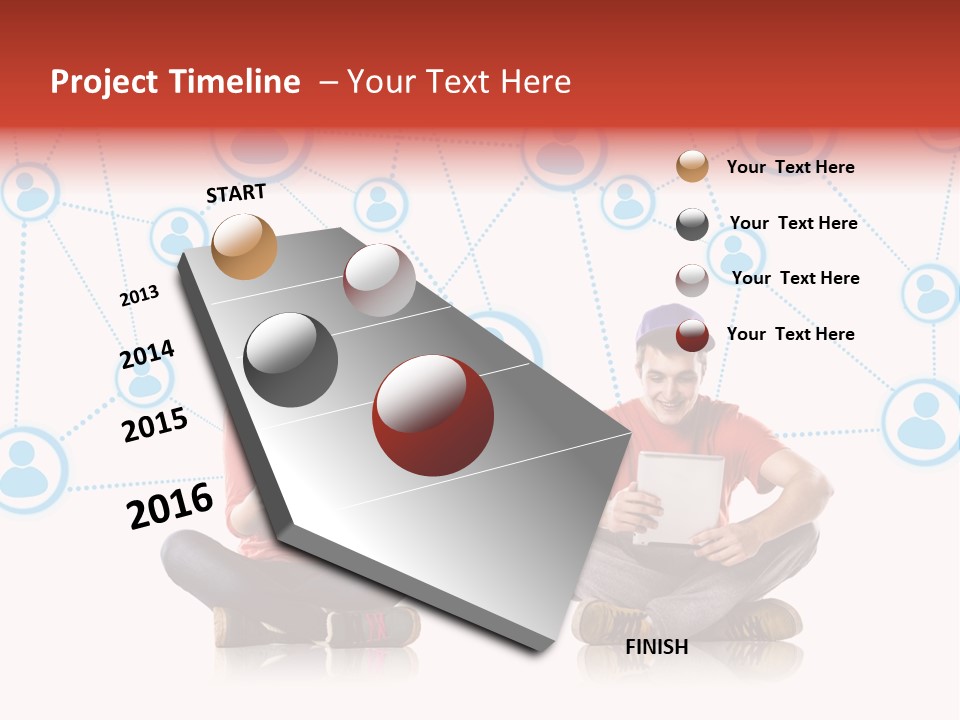 Global Man People PowerPoint Template