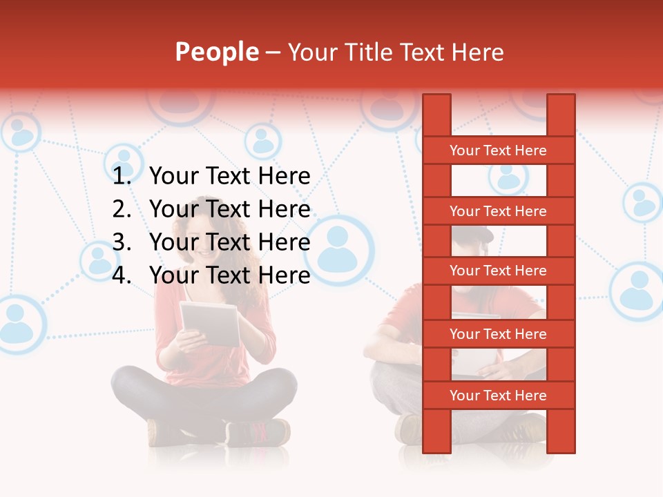 Global Man People PowerPoint Template