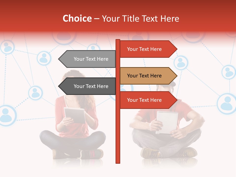 Global Man People PowerPoint Template