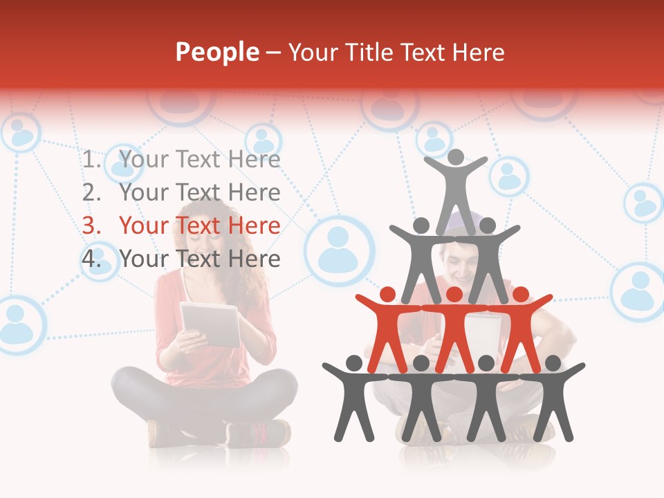 Global Man People PowerPoint Template