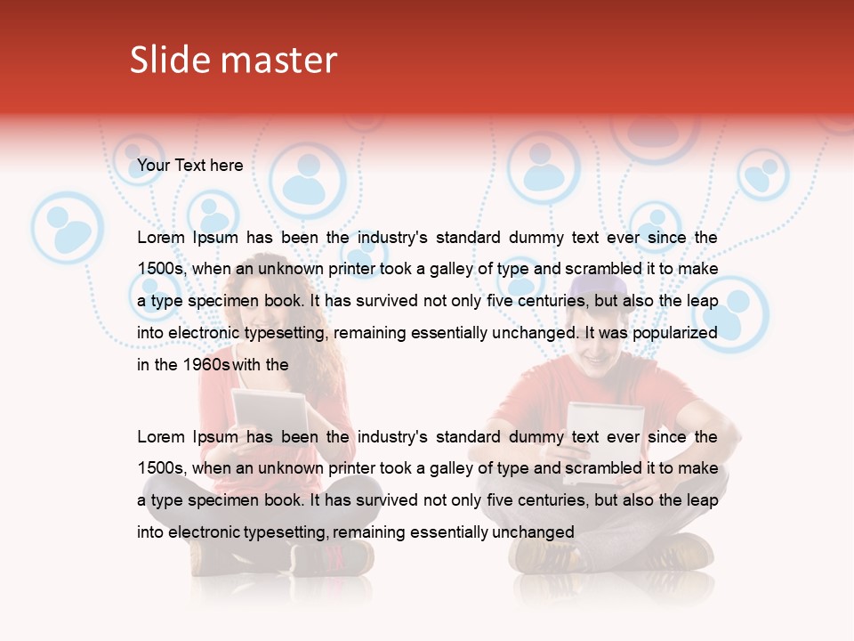 Social Media Contemporary Background PowerPoint Template