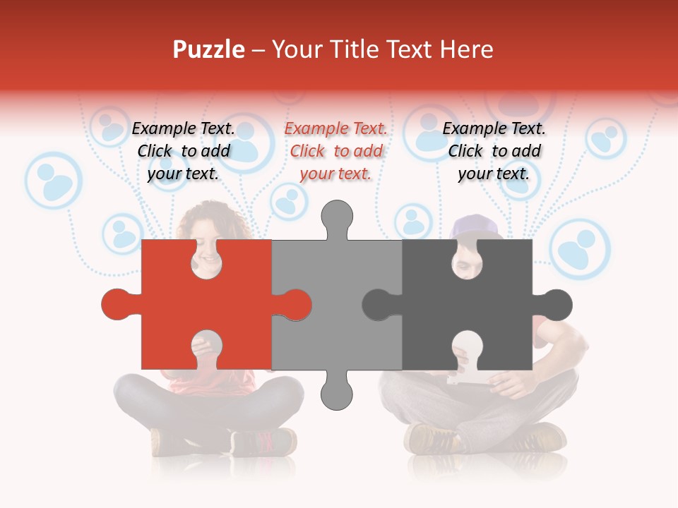 Social Media Contemporary Background PowerPoint Template