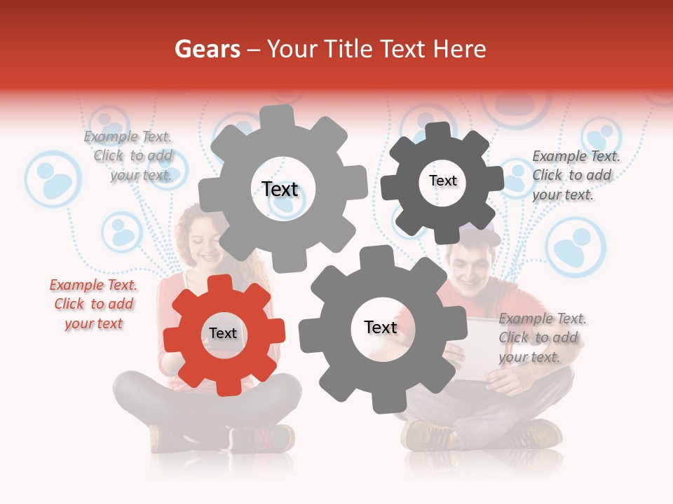 Social Media Contemporary Background PowerPoint Template