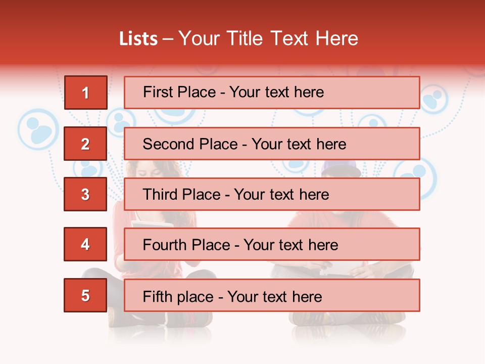 Social Media Contemporary Background PowerPoint Template