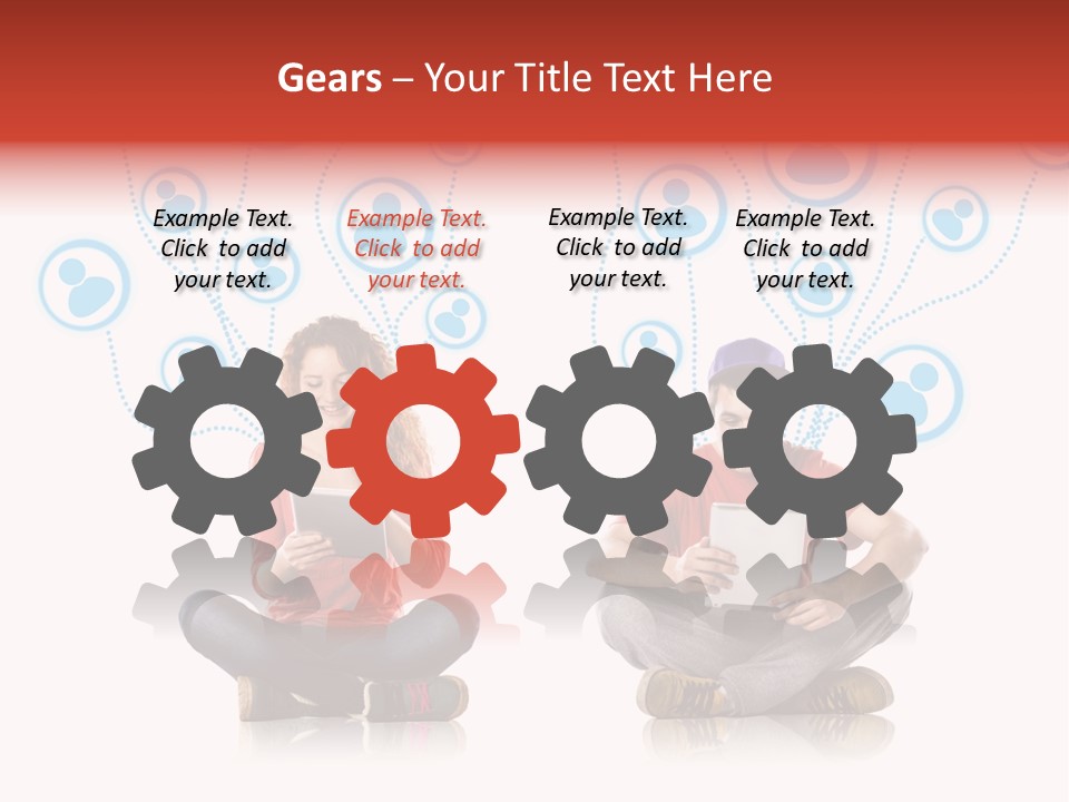 Social Media Contemporary Background PowerPoint Template