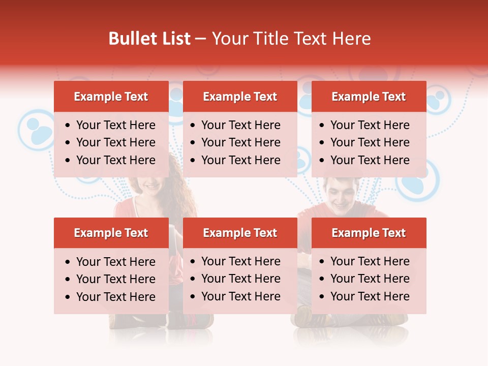 Social Media Contemporary Background PowerPoint Template