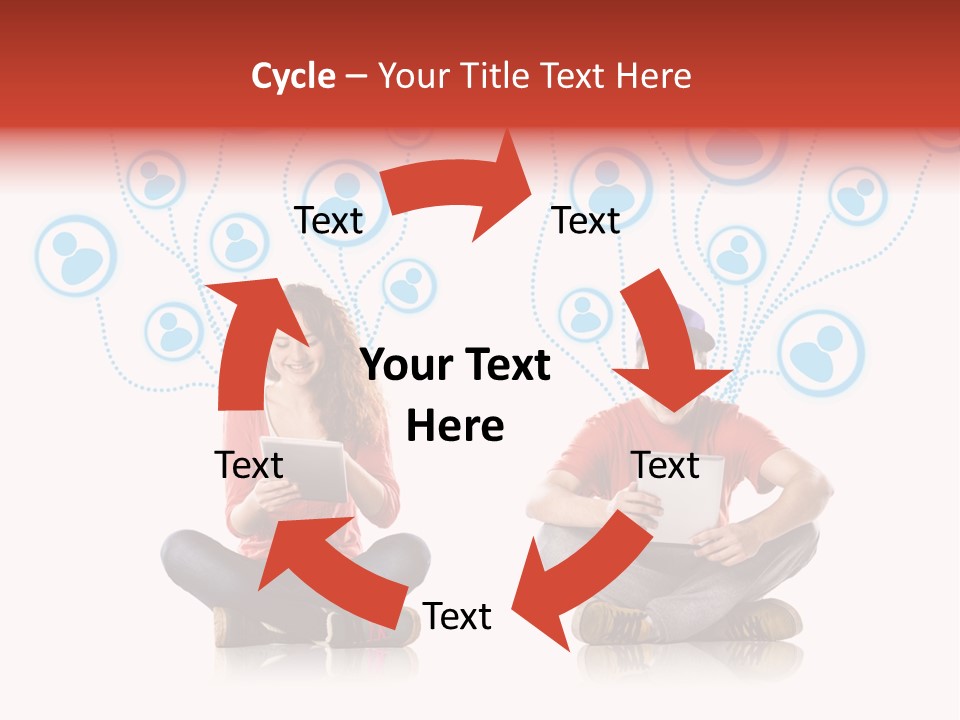 Social Media Contemporary Background PowerPoint Template