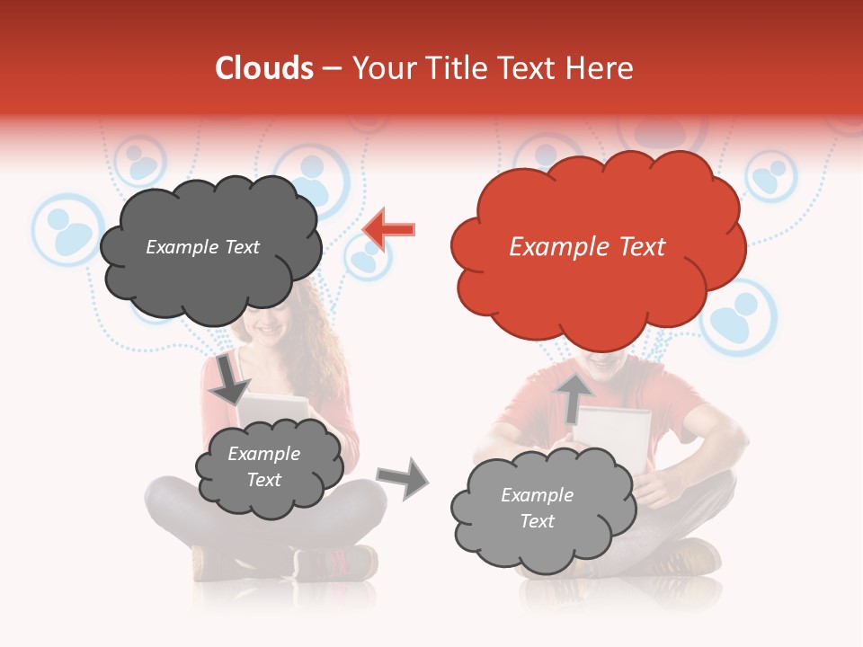 Social Media Contemporary Background PowerPoint Template