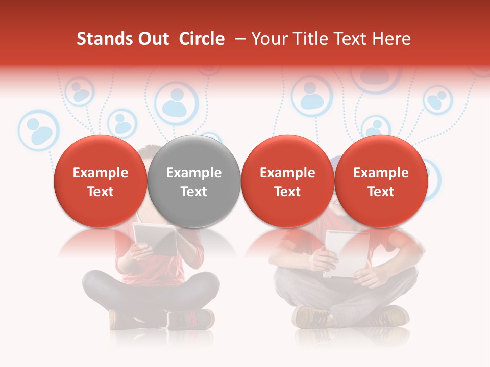 Social Media Contemporary Background PowerPoint Template