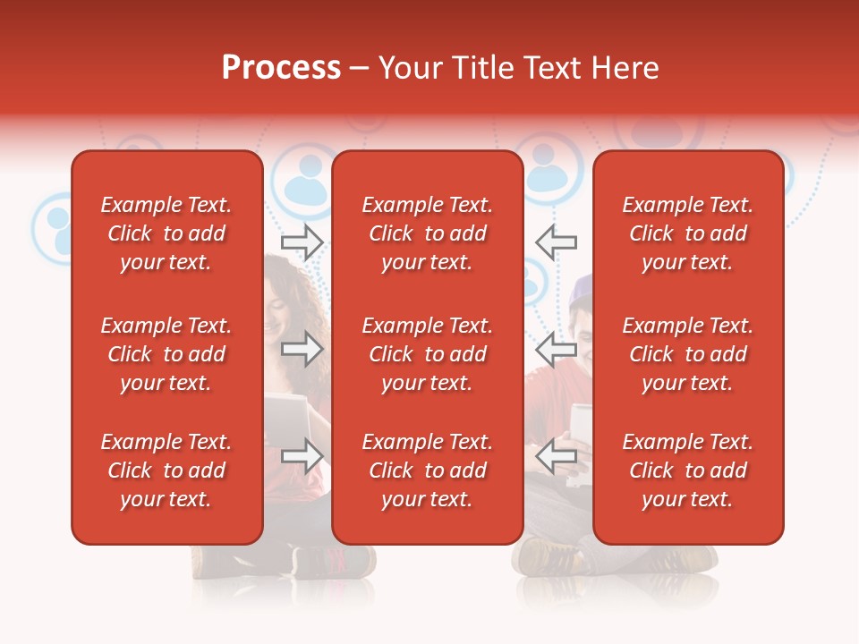Social Media Contemporary Background PowerPoint Template