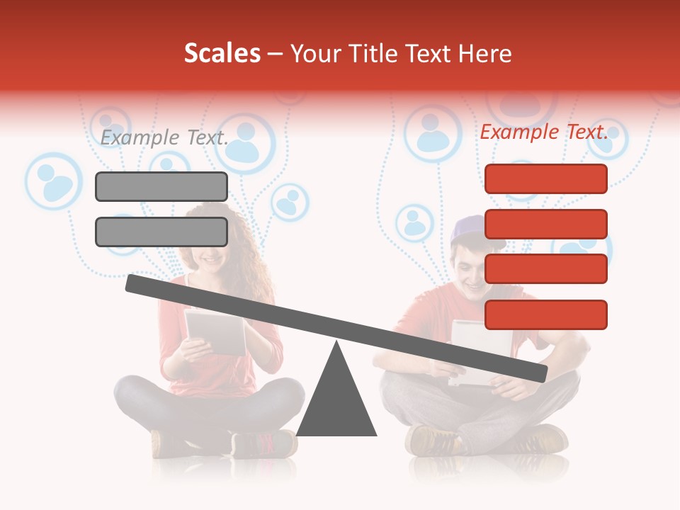 Social Media Contemporary Background PowerPoint Template