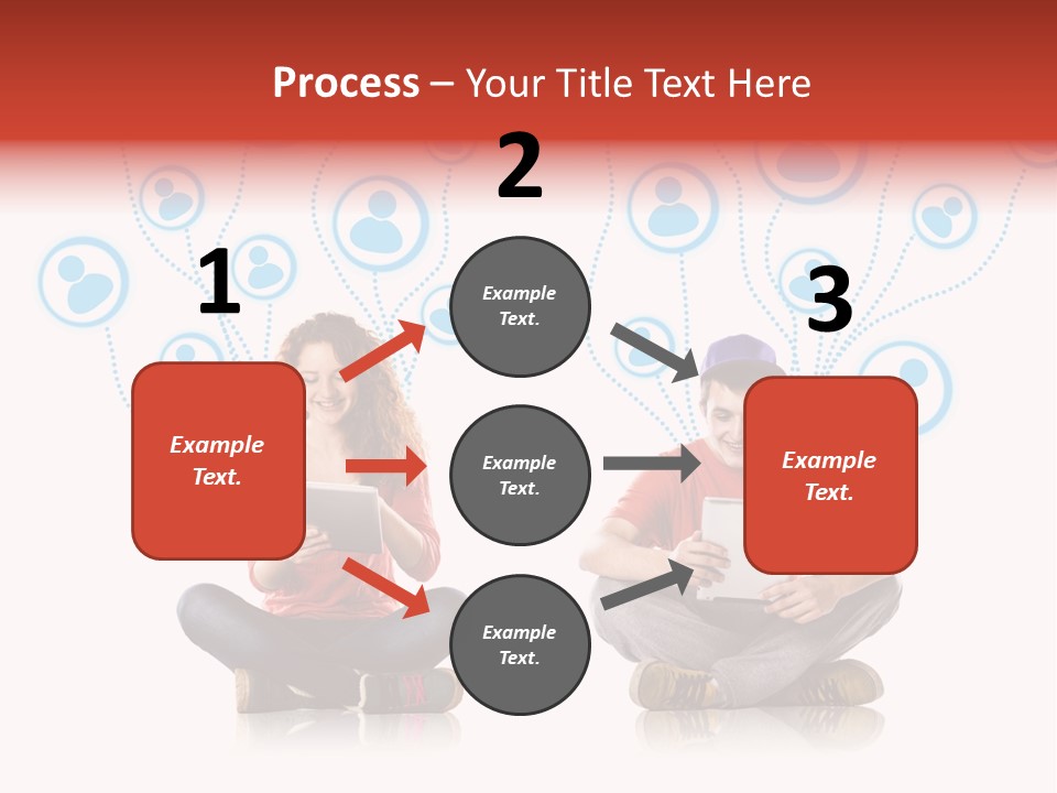 Social Media Contemporary Background PowerPoint Template