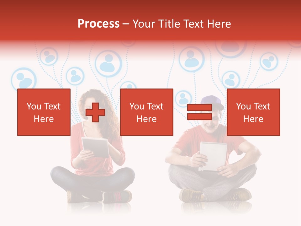 Social Media Contemporary Background PowerPoint Template