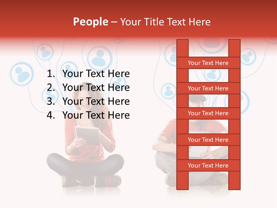 Social Media Contemporary Background PowerPoint Template